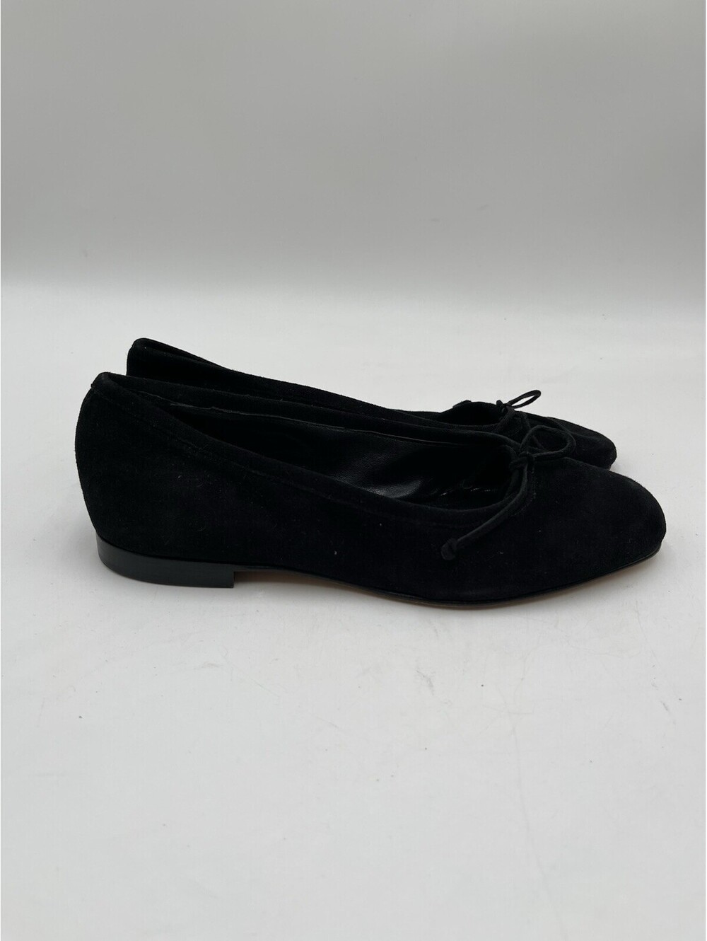 Women’s Manolo Blahnik Veralli ballet flats bow Black Suede Size 36